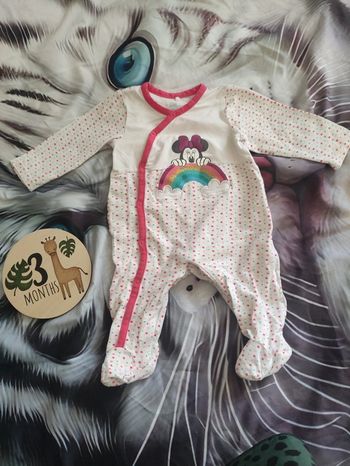 Pyjama d'été Minnie arc-en-ciel taille 3 mois