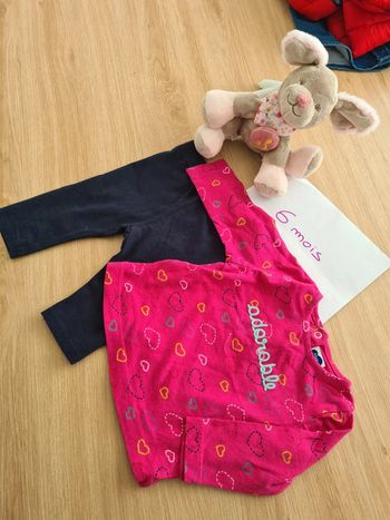 Ensemble legging + t-shirt manches longues bébé fille