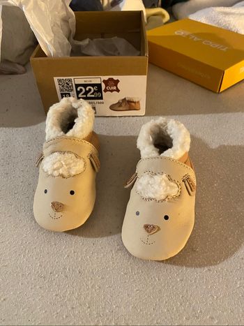Chaussons en cuir