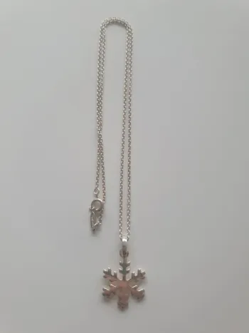 Collier fantaisie flocon de neige