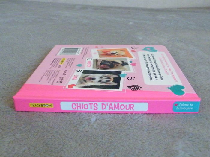 Livre tout carton "Chiots d'amour" J'aime ta frimousse Crackboom - photo numéro 3