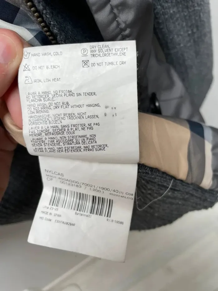 Burberry Jacket Grey - Womens Size 40 / M - Made in Spain 🇪🇸 - photo numéro 9