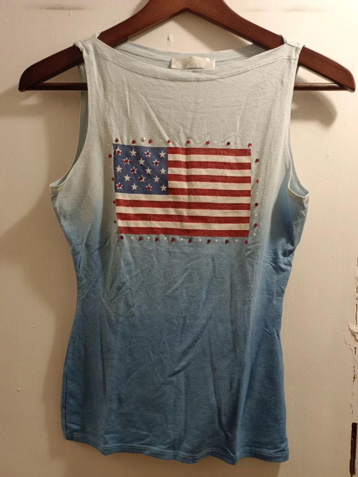 Débardeur Bel air USA dégradé