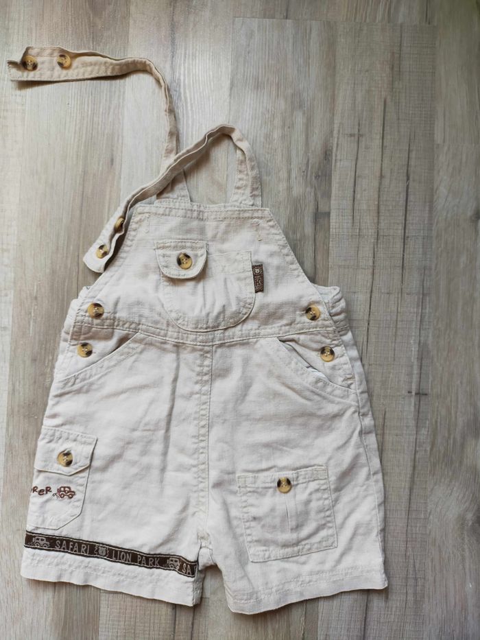 Salopette short bébé garçon