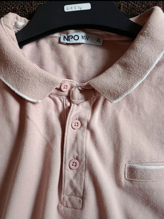 Polo manche courte XL rose npo new - photo numéro 2