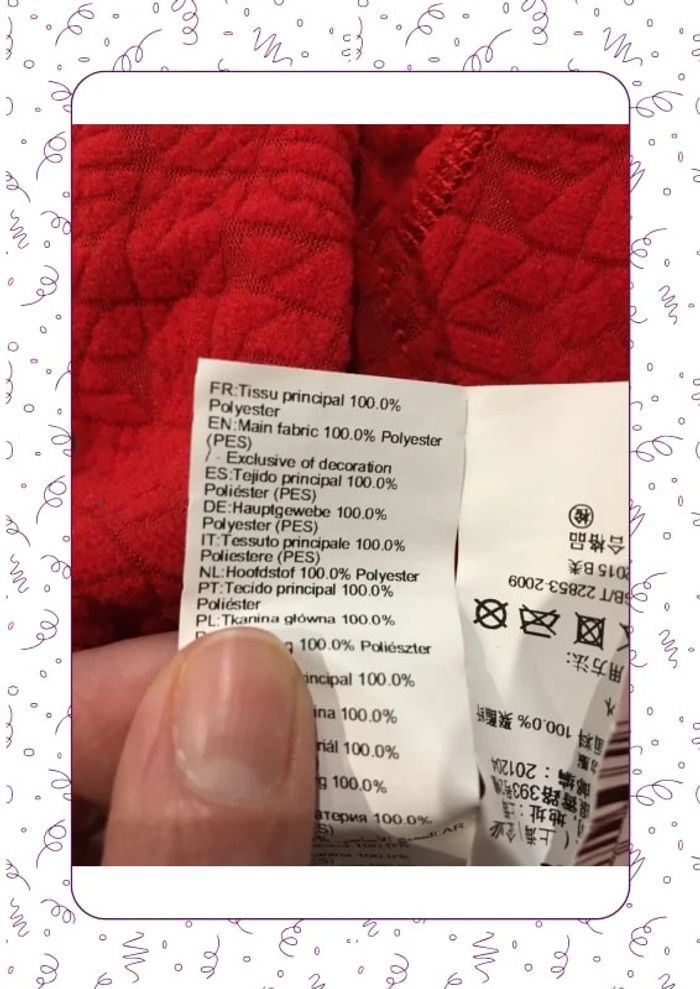 Tee-shirt Col roulé rouge wedze - photo numéro 7