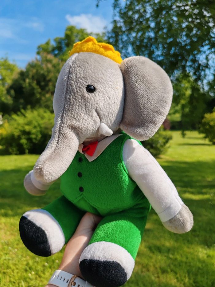 Peluche Babar vintage - photo numéro 2