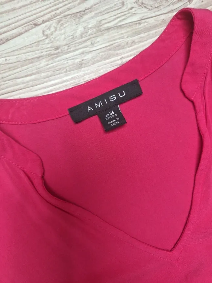 Robe manches longues fushia - photo numéro 3