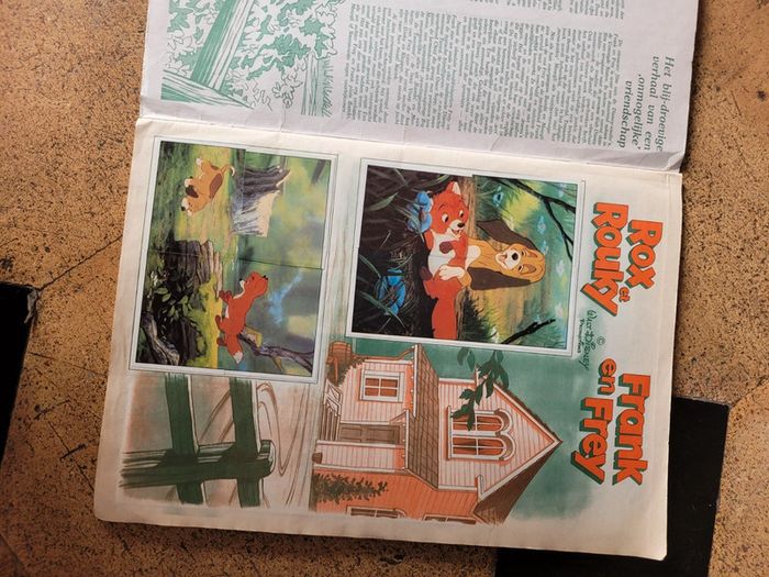 RARE Album Panini complet Rox et Rouky Disney chien renard vignettes autocollants - photo numéro 2