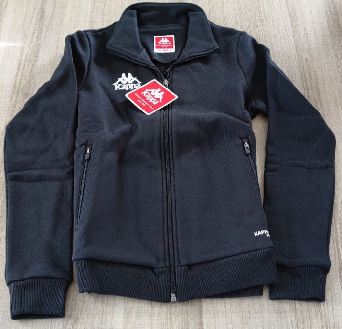 Veste Kappa femme XXS noire neuve Fabbiana coton polyester - photo numéro 4