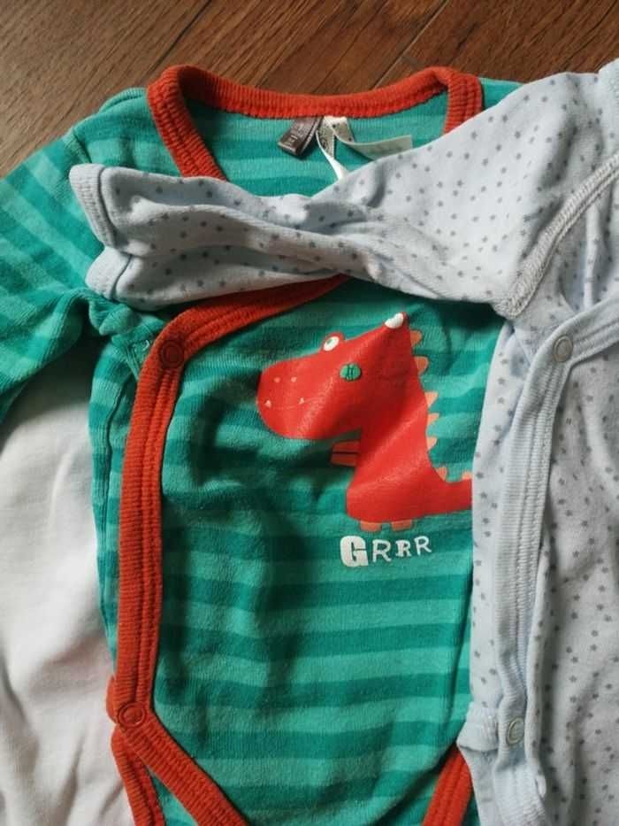 Lot de 5 bodies 1 mois manches longues - photo numéro 3