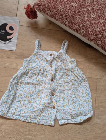 Robe à bretelles 9 mois tex
