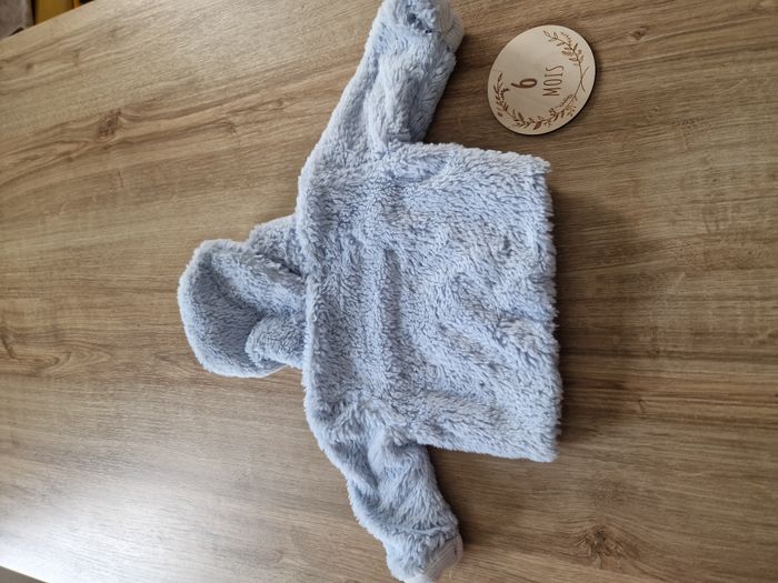Veste / Blouson Doux Polaire Bleu Clair Ourson Losan - 3-6 mois (68 cm) - photo numéro 5