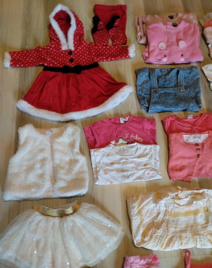 Lot 9 mois fille (23 articles) toutes saisons. - photo numéro 2