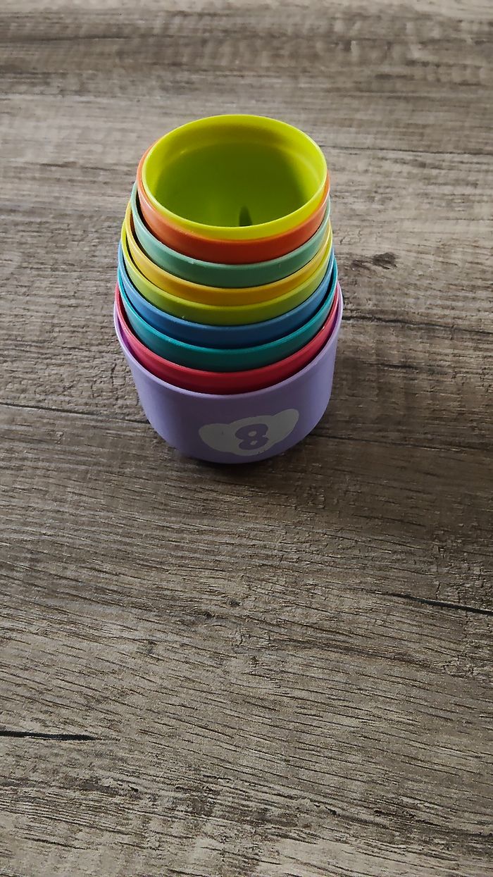 Jouet d'encastrement, d'empilement avec formes, chiffres et lettres - photo numéro 6