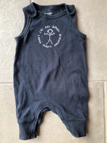 Bodies sans manche bébé garçon 3 mois - 60 cm Verbaudet