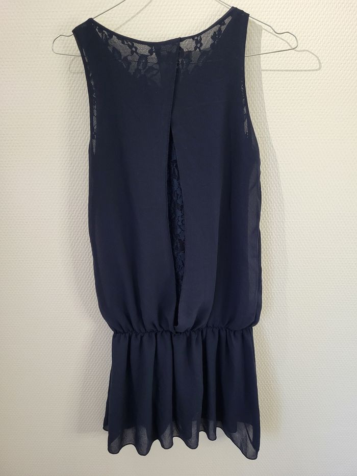 Robe chic noir en voil - photo numéro 2