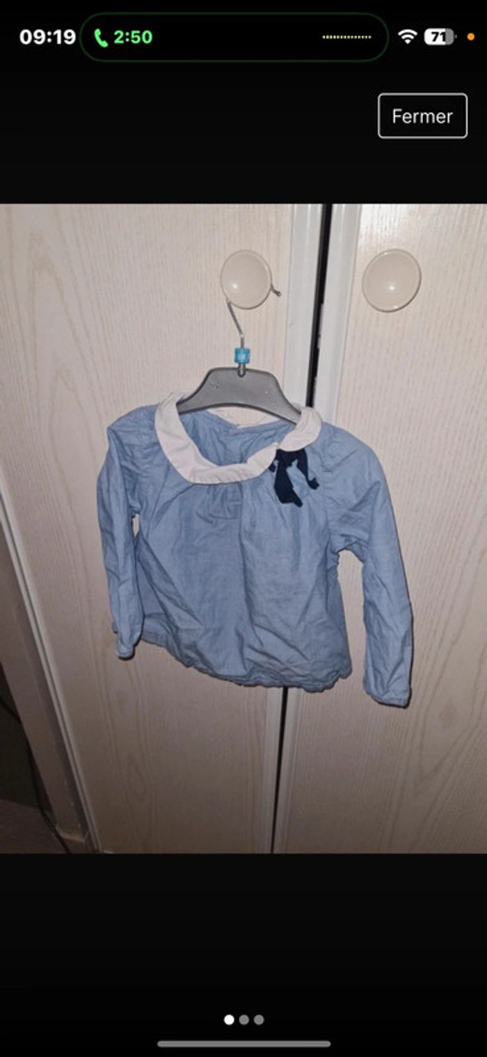 Blouse jacadi très bon état 18 mois - photo numéro 2