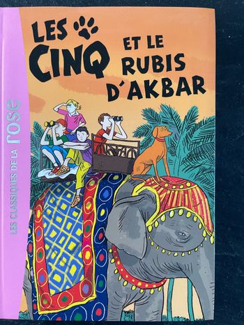 Livre Le club des cinq et le rubis d’Akbar de Enid Blyton