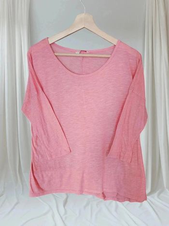 Tee-shirt large rose