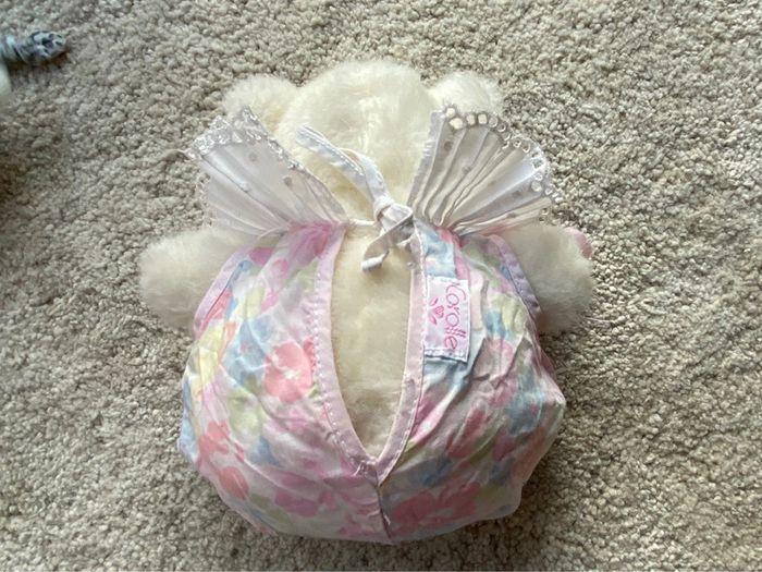 Doudou peluche ours avec salopette Corolle 🌻 - photo numéro 4