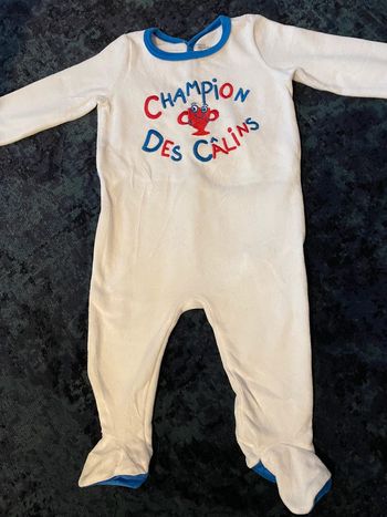 Pyjama velours 18 mois DPAM