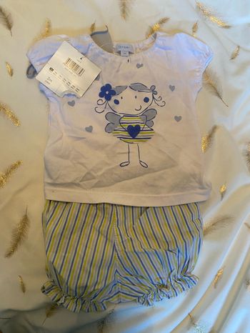 Ensemble fille été 3 mois neuf