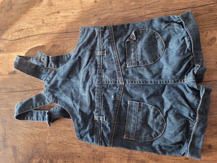 Salopette short en jeans - photo numéro 2