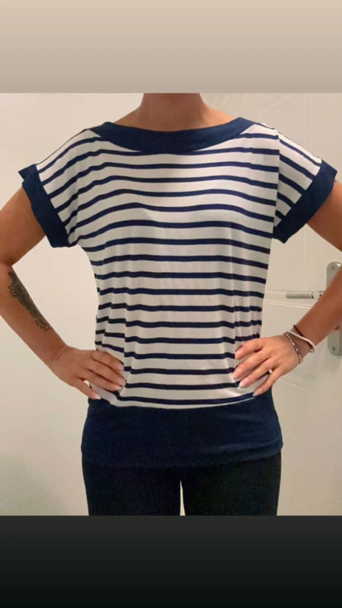 Tee Shirt Style Marin taille L - photo numéro 3