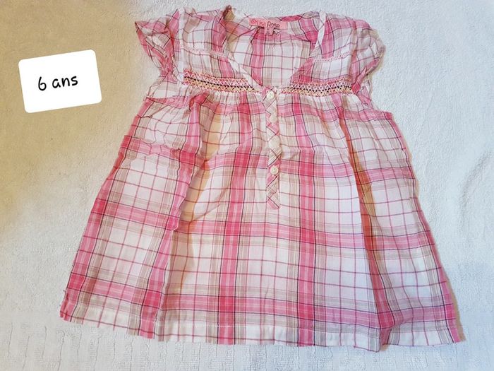 Tunique lisa rose 6 ans