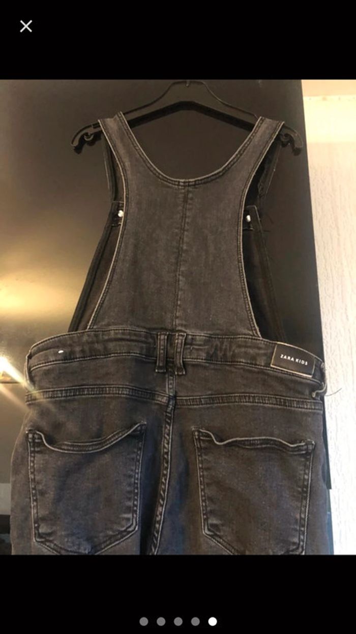 Combinaison jean Zara  taille 13-14 ans - photo numéro 3