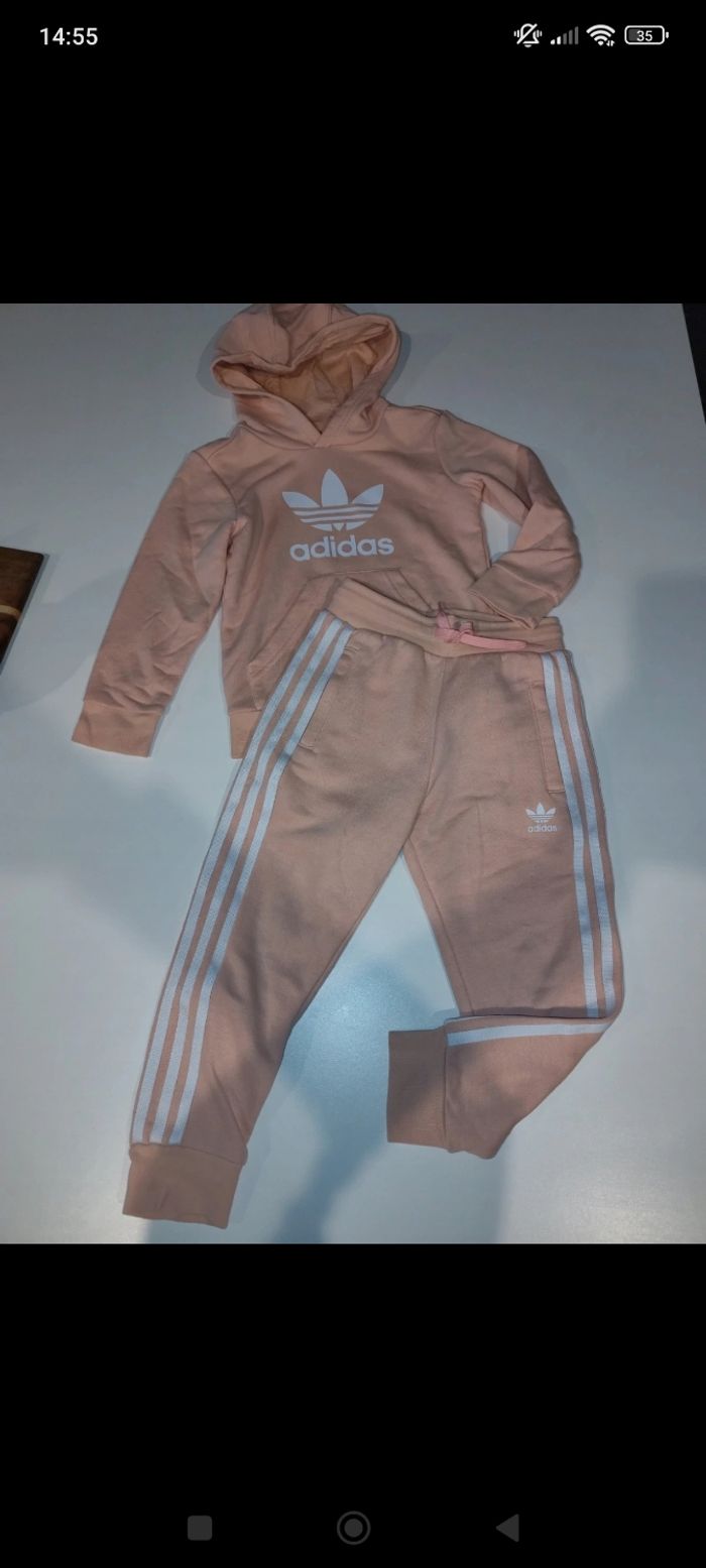 Ensemble jogging fille 4/5 ans rose