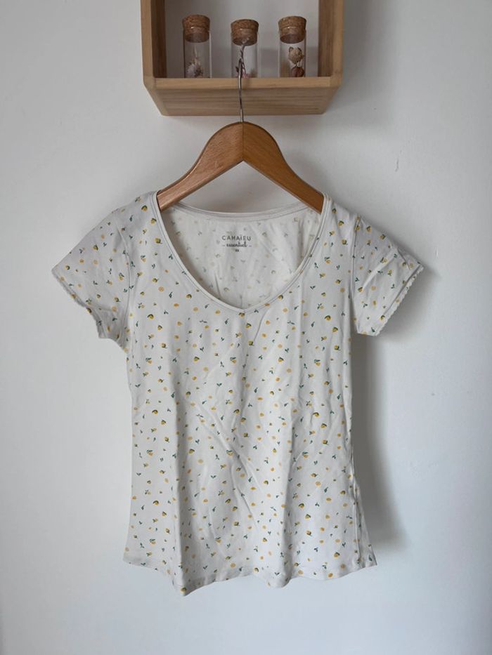 T-shirt XS citron 🍋 camaïeu
