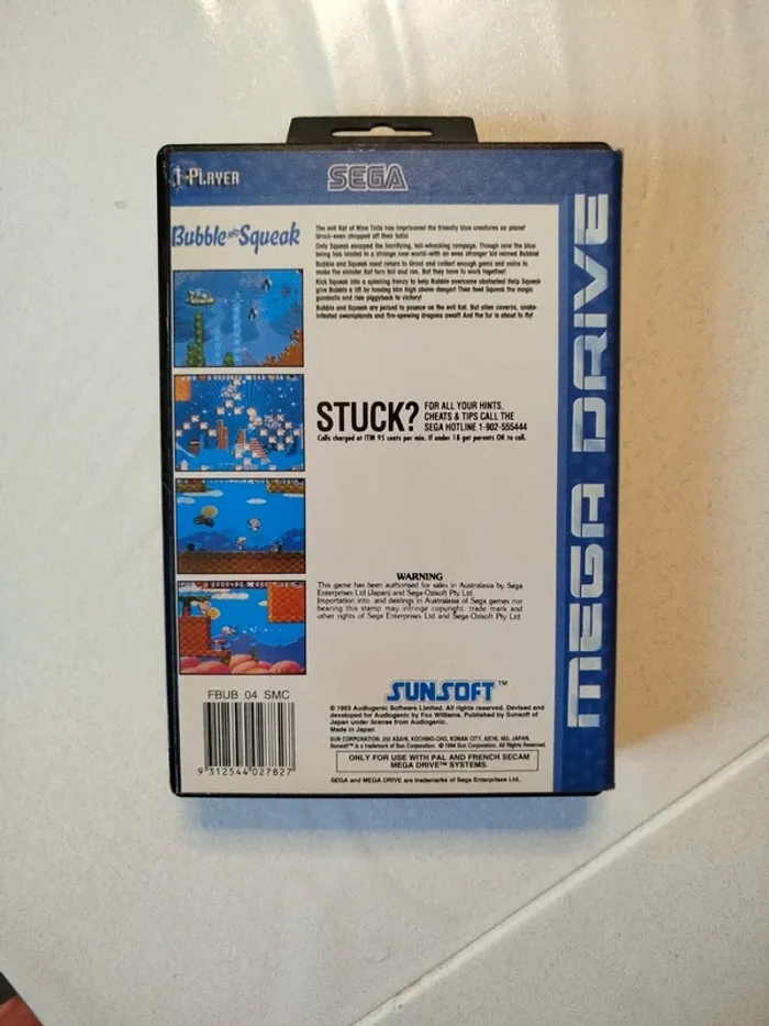 Mega drive sega bubble and squeak Genesis - photo numéro 2