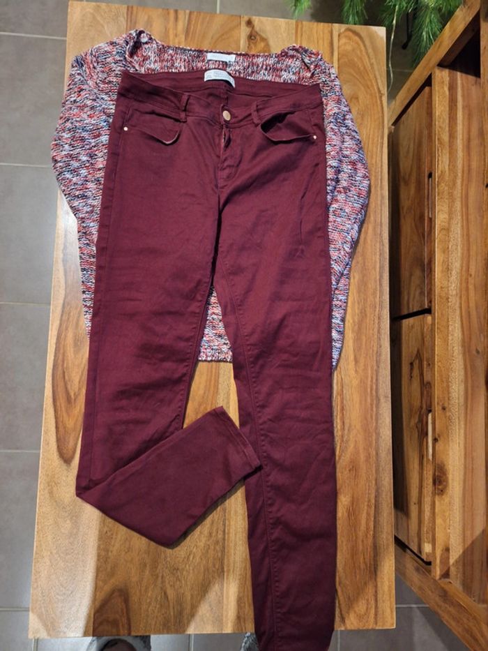 Ensemble bordeaux zara - photo numéro 4