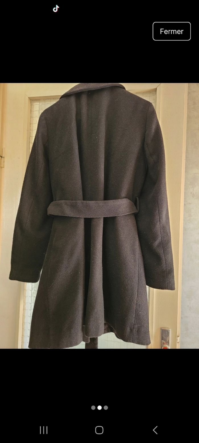 Manteau noir femme - photo numéro 2