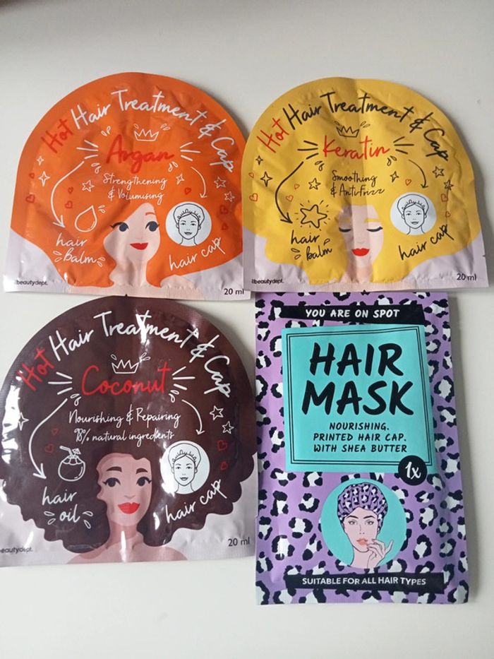 lot de 4 masques cheveux neufs