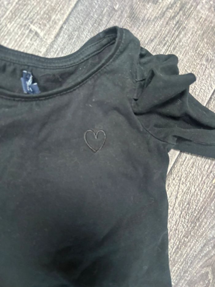 Haut manches longues bébé fille noir 3 ans - photo numéro 2