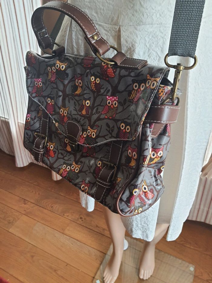 Jolie Sac à main gris/marron Mfhandbags neuf - photo numéro 2