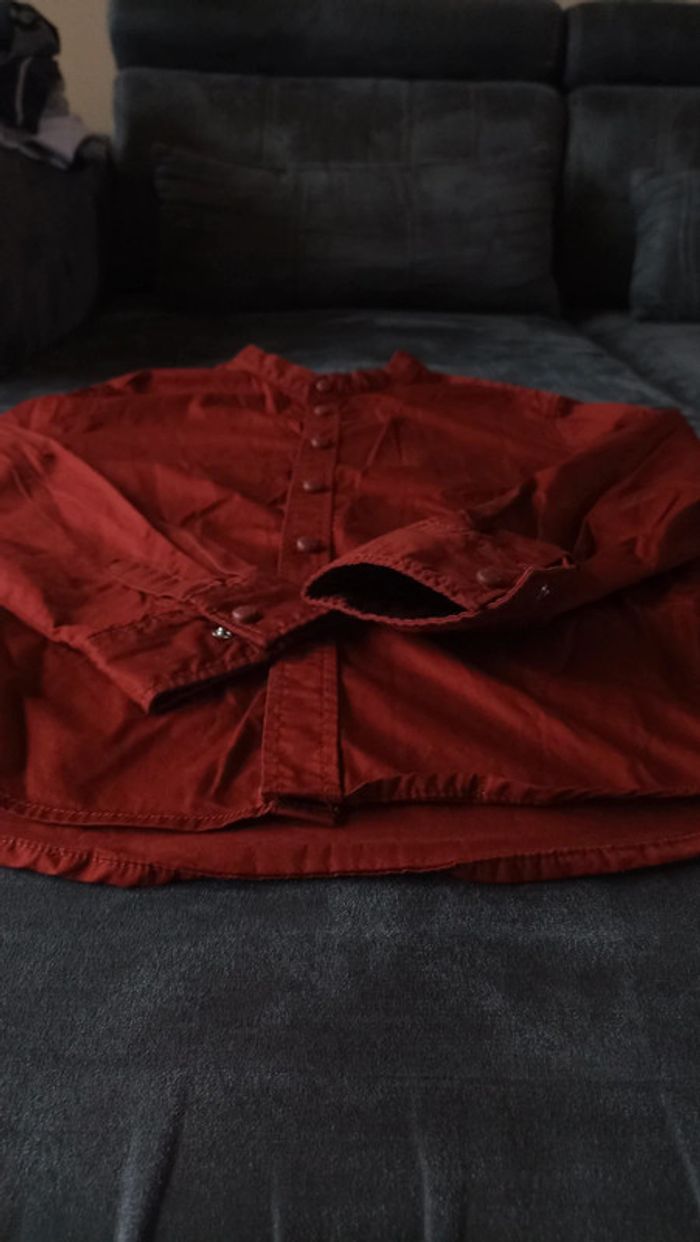 Chemise bordeau - photo numéro 3