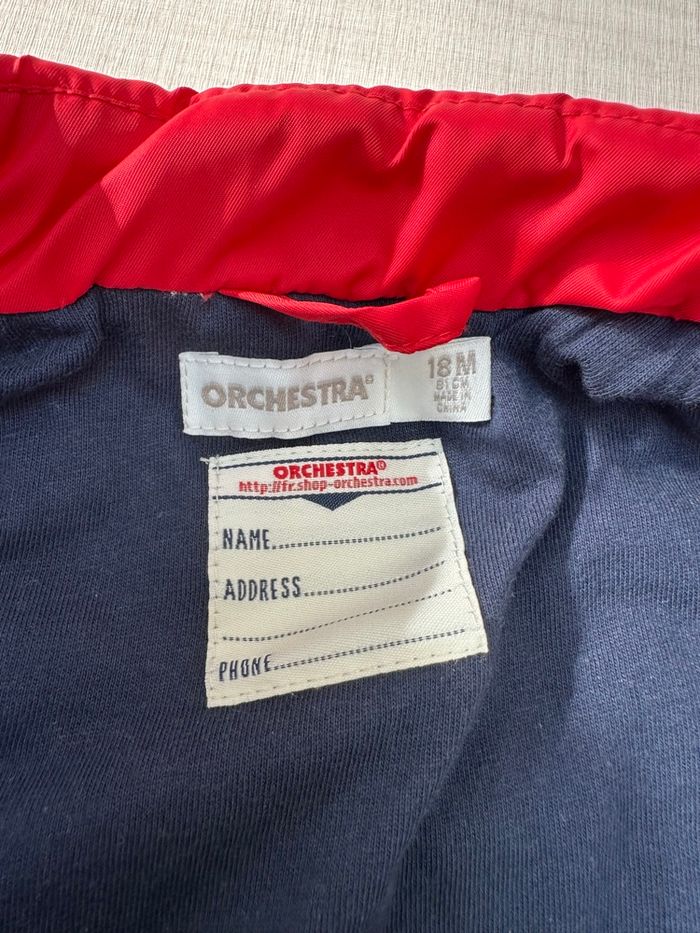 Doudoune sans manches rouge orchestra - photo numéro 2