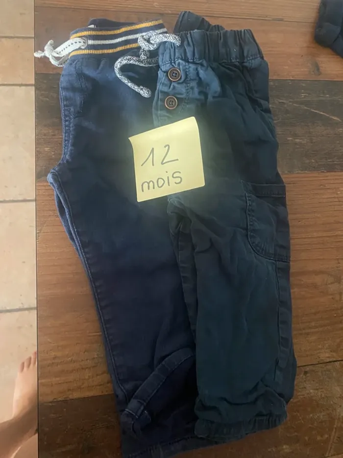 Lot pantalon 12 mois