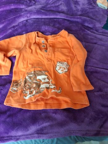 Tee-shirt manches longues orange