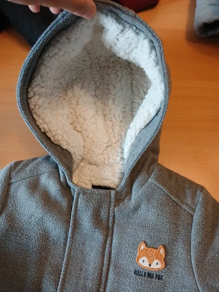 Manteau chaud 18mois renard - photo numéro 4