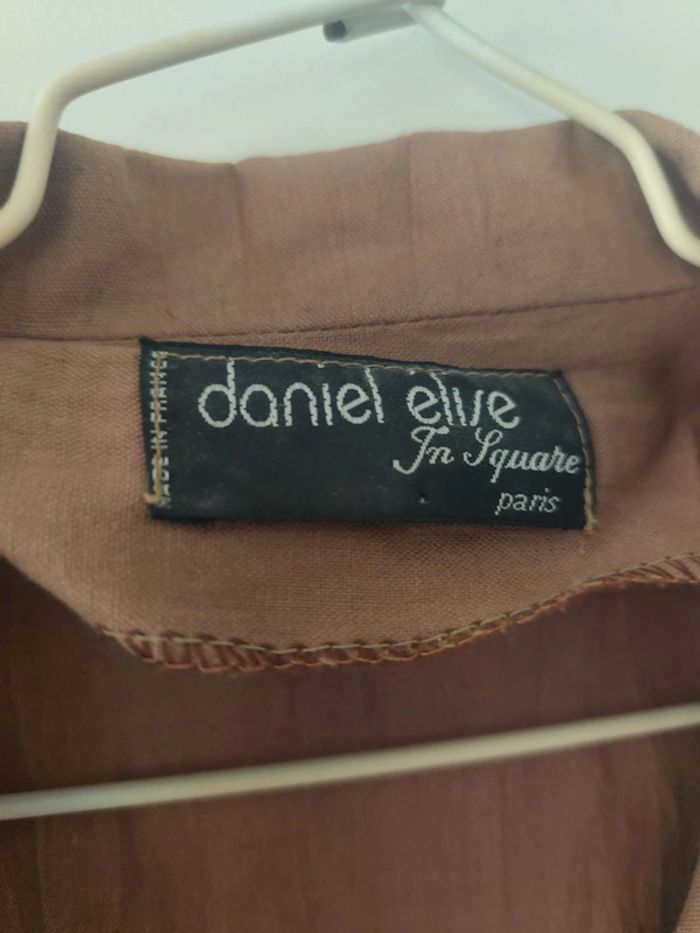 Veste en lin et coton marron Daniel elise - photo numéro 2
