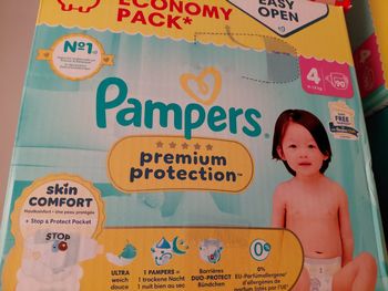 3 paquets pampers premium maxipack taille 4