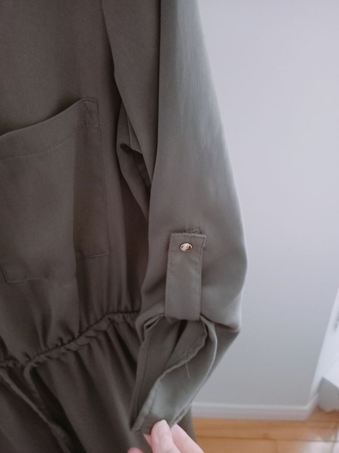 Robe chemise kaki M - photo numéro 7