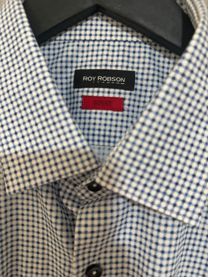 Roy Robson - Chemise à carreaux, Bleu, taille XL - photo numéro 2