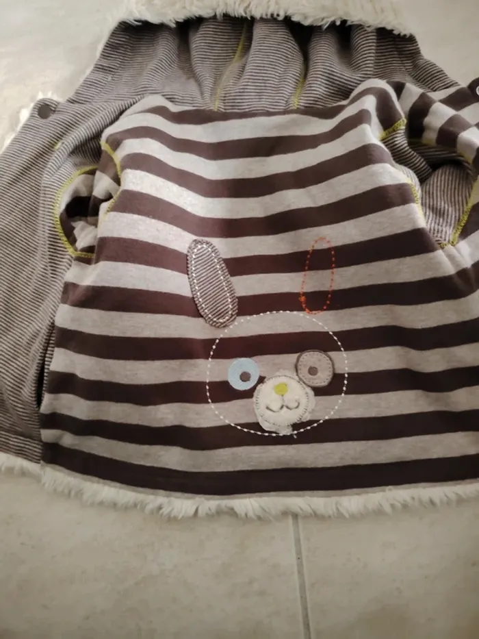 Veste bébé réversible - photo numéro 4