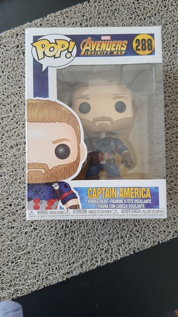 Figurine funko pop captain america marvel